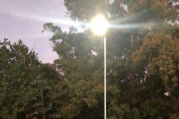 Solar Street Light Project on a Key Roadway in Suriname