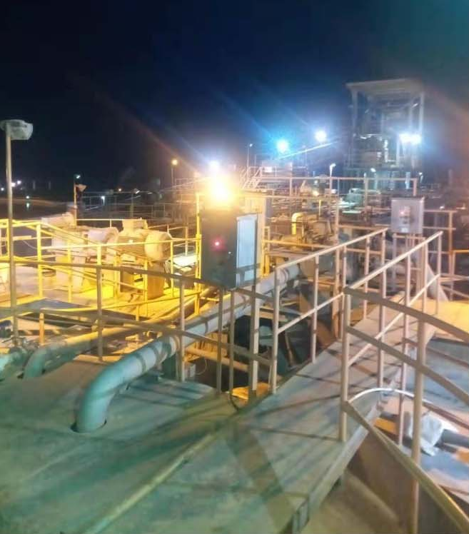 Proyecto minero de iluminación LED de gran altura en la República Democrática del Congo